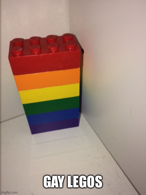 I'm literally drowning in all my gay decorations... | GAY LEGOS | image tagged in gay,legos | made w/ Imgflip meme maker