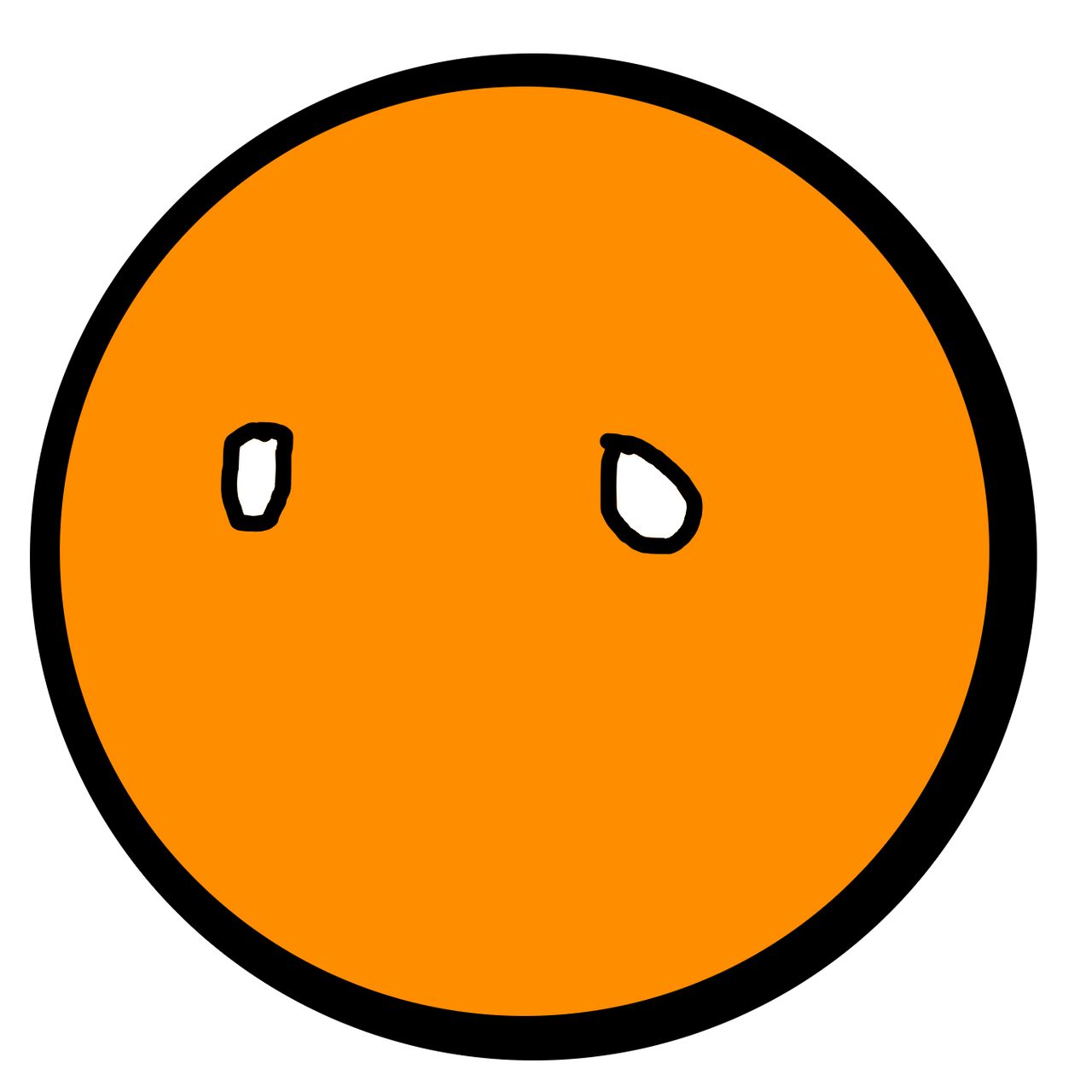 High Quality Orange Polandball Blank Meme Template