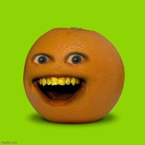 Annoying orange (green background) | image tagged in annoying orange,orange,annoying,face,photoshop,new template | made w/ Imgflip meme maker