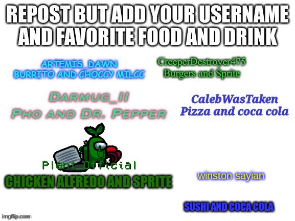 winston sayian; SUSHI AND COCA COLA | made w/ Imgflip meme maker
