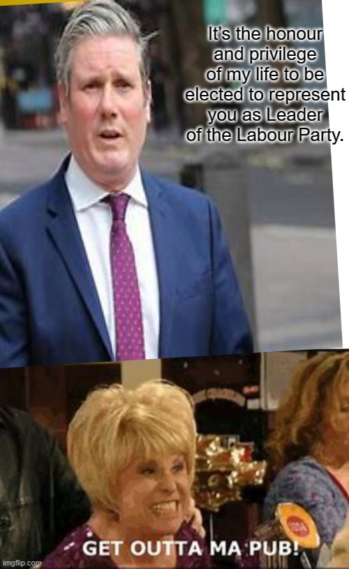 It’s the honour and privilege of my life to be elected to represent you as Leader of the Labour Party. | image tagged in memes,drake hotline bling | made w/ Imgflip meme maker