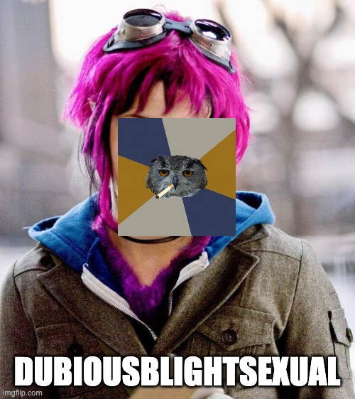 DubiousBisexual | DUBIOUSBLIGHTSEXUAL | image tagged in dubiousbisexual | made w/ Imgflip meme maker