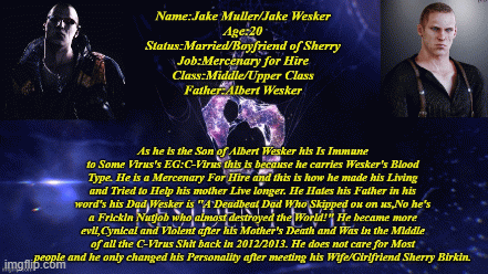 Jake Muller Infomation | image tagged in resident evil 6,jake muller,infomation,character info | made w/ Imgflip images-to-gif maker