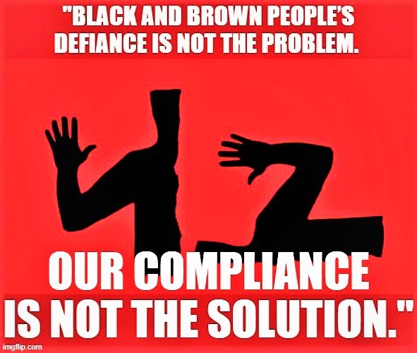 George Floyd did not "fail to comply." Neither did many others butchered by the cops. The problem is police brutality, full stop | made w/ Imgflip meme maker