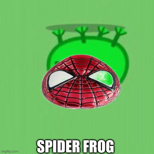 AHHHHHHHHHHHHHHH ITS SPIDER FROG | SPIDER FROG | image tagged in funny memes,frog meme | made w/ Imgflip meme maker