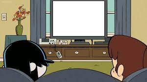 Lynn and Lucy Watching TV Blank Meme Template