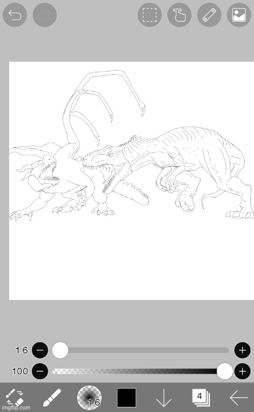 Allosaurus VS dragon because why not :) | image tagged in drawing,dinosaurs,dragons | made w/ Imgflip meme maker
