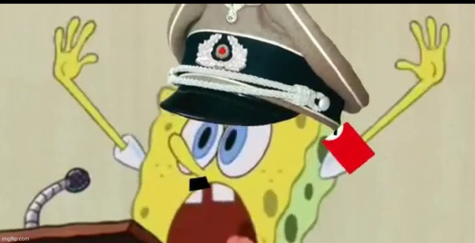 "fegelien" -spongebob 1936 | image tagged in memes,hitler,spongebob | made w/ Imgflip meme maker