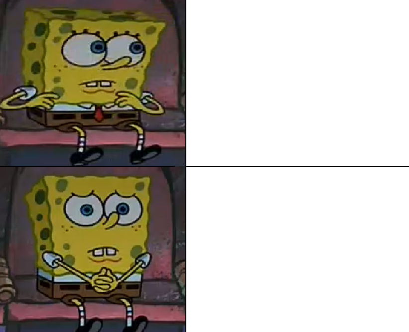 A Blank Meme feels Bad for Spongebob by ComedyYesHorrorNo on