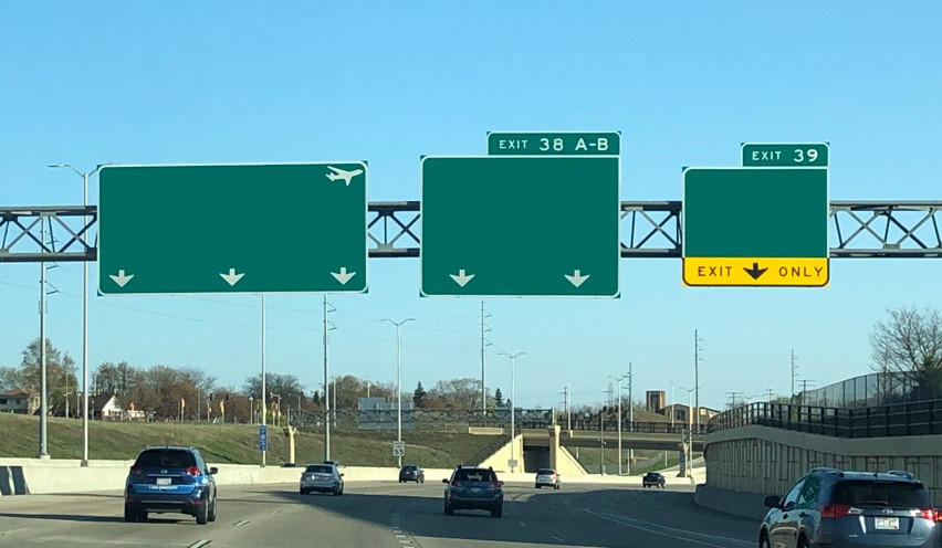 Highway Signs Exit Only Blank Meme Template