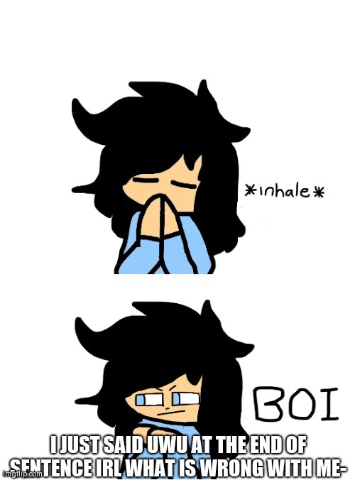Boi Tutorial | I JUST SAID UWU AT THE END OF SENTENCE IRL WHAT IS WRONG WITH ME- | image tagged in boi tutorial | made w/ Imgflip meme maker