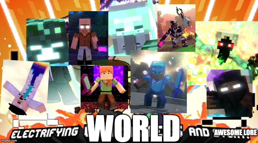 Annoying Villagers in A Nutshell looking like Dan The Man |  WORLD; AWESOME LORE | image tagged in dan the man game picture,dan the man,annoying villagers,mrfudgemonkeyz,memes,good memes | made w/ Imgflip meme maker