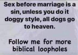 Sex before marriage doggystyle Blank Meme Template