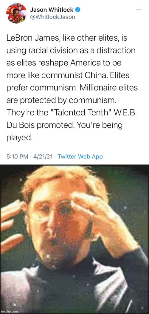 "Millionaire elites are protected by communism" | image tagged in millionaire elites are protected by communism,mind blown,communism,repost,twitter,politics lol | made w/ Imgflip meme maker