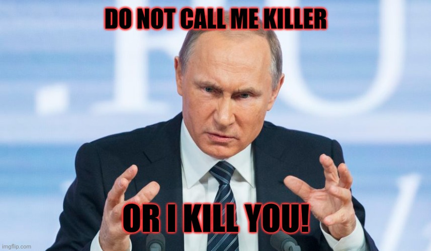 DO NOT CALL ME KILLER; OR I KILL YOU! | image tagged in angryputin,little boy | made w/ Imgflip meme maker