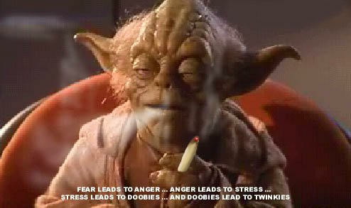 Yoda smoking weed Blank Meme Template