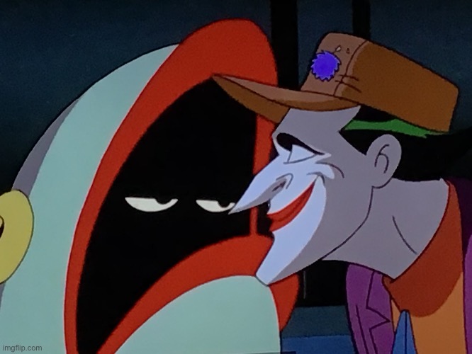 New meme template from Batman: the animated series | image tagged in funny memes,batman,the joker,harley quinn | made w/ Imgflip meme maker