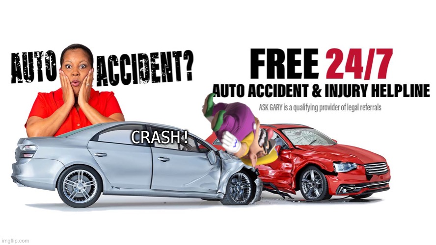 Wario dies in a car accident.mp3 | CRASH! | image tagged in memes,wario,wario dies,1 800 ask gary,wario dead,car accident | made w/ Imgflip meme maker