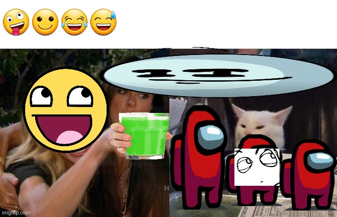 Woman Yelling At Cat Meme | 🤪🙂😂😅 | image tagged in memes,woman yelling at cat | made w/ Imgflip meme maker