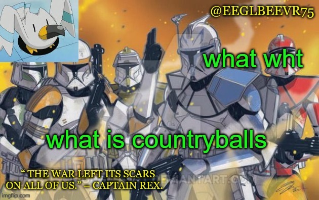 hat | what wht; what is countryballs | image tagged in clone commander temp | made w/ Imgflip meme maker