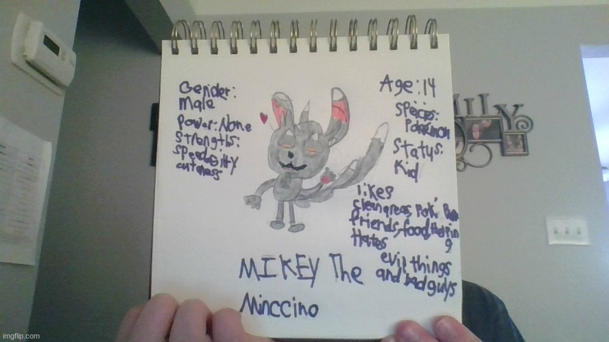 New OC! :D His name is Mikey the Minccino (yes the poke'mon) | image tagged in cute animals | made w/ Imgflip meme maker