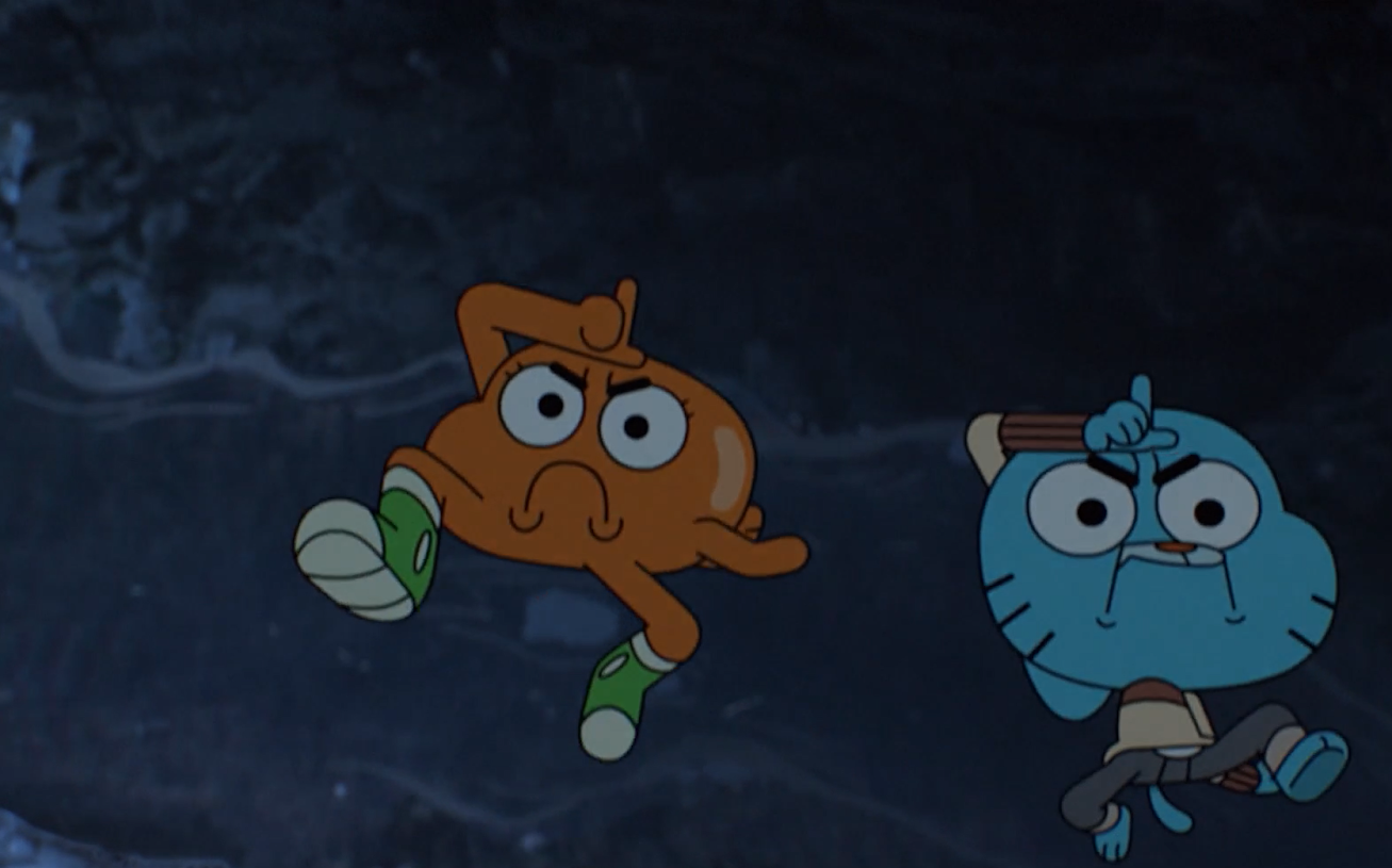 Gumball and darwin L Blank Meme Template