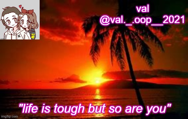 val's announcement Blank Meme Template