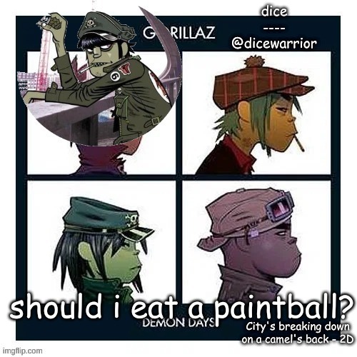 answer | should i eat a paintball? | image tagged in announcement 7 | made w/ Imgflip meme maker