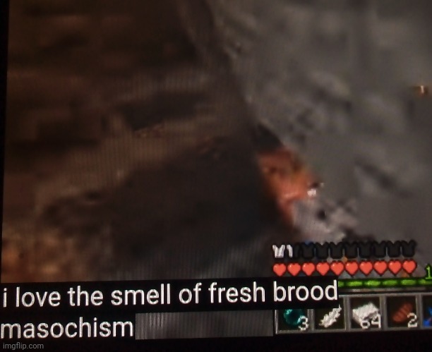 High Quality I love the smell of fresh brood masochism Blank Meme Template