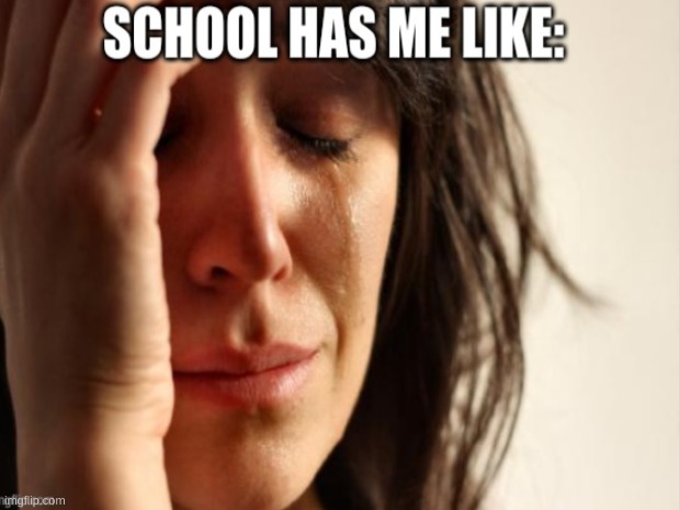 FR | image tagged in school,crying | made w/ Imgflip meme maker