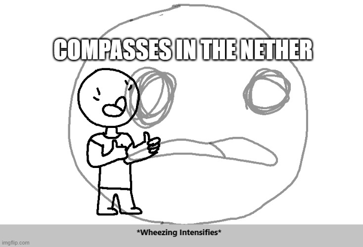 COMPASS | COMPASSES IN THE NETHER | made w/ Imgflip meme maker