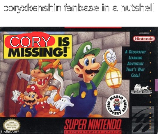 this is accurate lol | coryxkenshin fanbase in a nutshell; CORY | image tagged in youtube,mario | made w/ Imgflip meme maker
