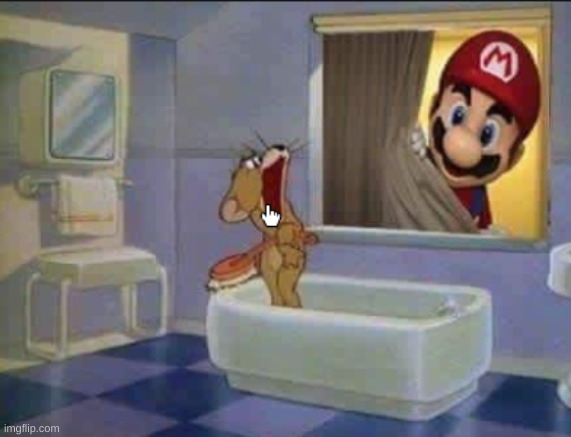 sneaky mario | image tagged in mario | made w/ Imgflip meme maker