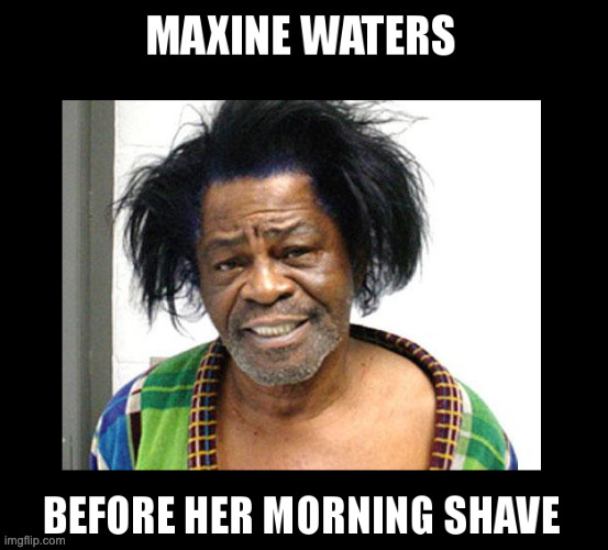 Maxine Waters in the morning | image tagged in maxine waters | made w/ Imgflip meme maker