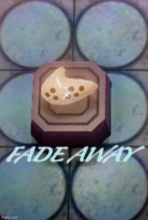 The cover for my zelda fic! Its crap rn, ik, but link in comments! | FADE AWAY | made w/ Imgflip meme maker