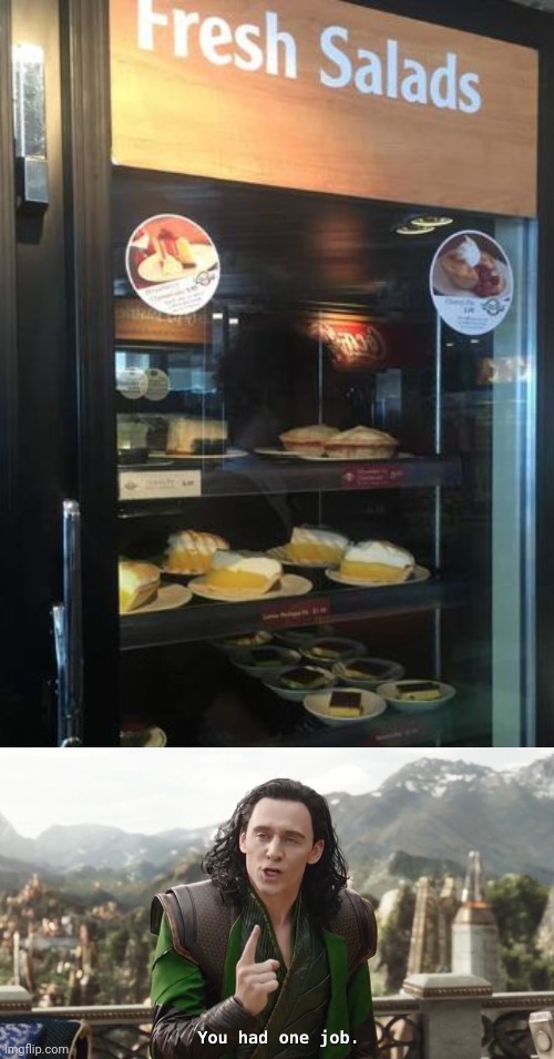 Yummy Salad XD | image tagged in you had one job just the one | made w/ Imgflip meme maker
