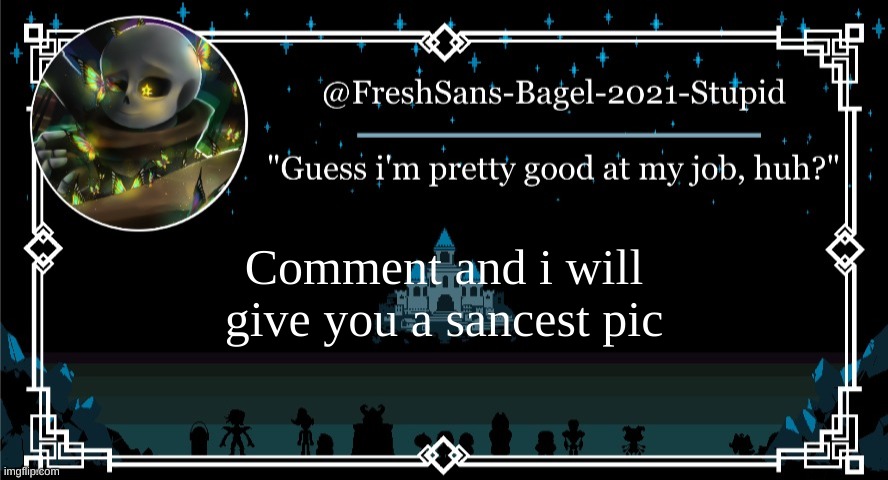 e | Comment and i will give you a sancest pic | image tagged in announcement thing 7 | made w/ Imgflip meme maker
