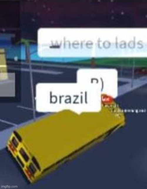 TO BRAZIL | image tagged in memes,brazil,roblox | made w/ Imgflip meme maker