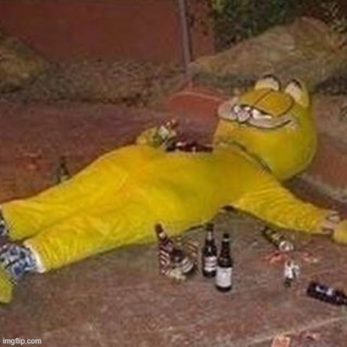 Depressed Garfield | image tagged in depressed garfield | made w/ Imgflip meme maker