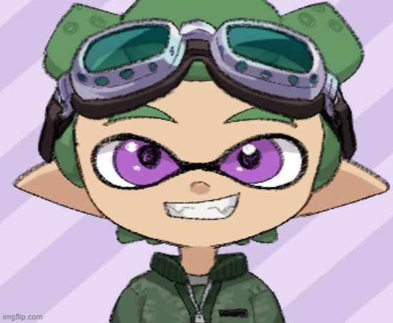 Here's me as an inkling! | image tagged in woomy,splatoon 2 | made w/ Imgflip meme maker