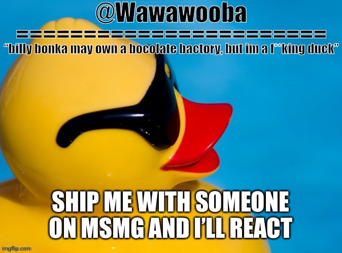 Just trying out a new temp | SHIP ME WITH SOMEONE ON MSMG AND I’LL REACT | made w/ Imgflip meme maker