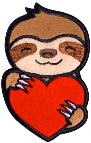 Sloth heart transparent Blank Template - Imgflip