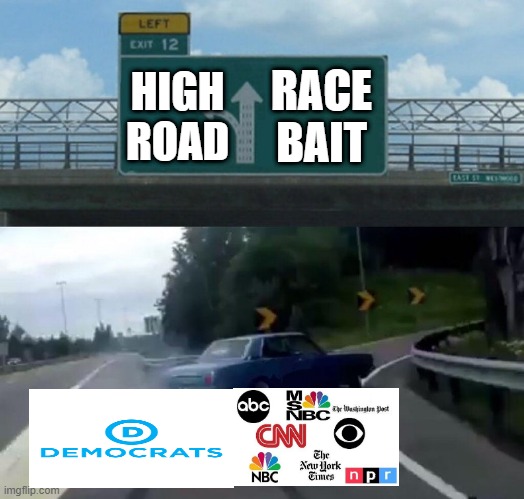 Car Drift Meme | RACE BAIT; HIGH ROAD | image tagged in car drift meme | made w/ Imgflip meme maker
