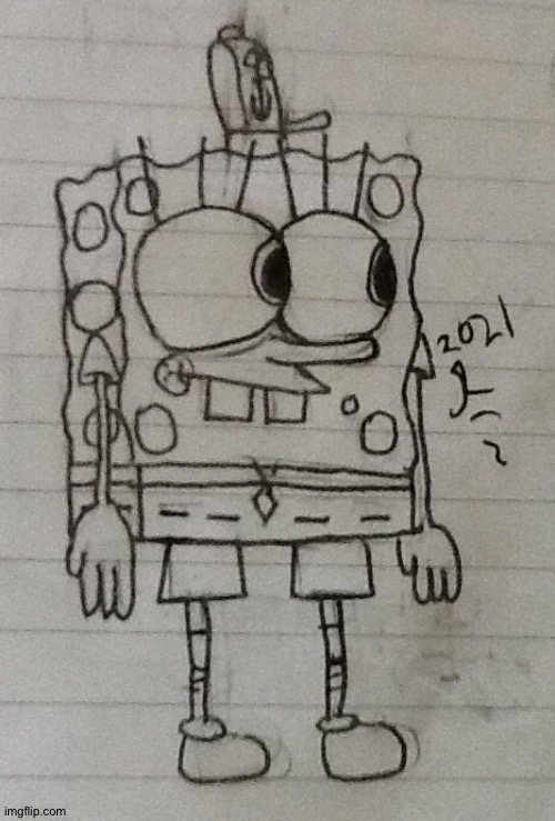 SpongeBob | image tagged in drawings,spongebob,spongebob squarepants | made w/ Imgflip meme maker