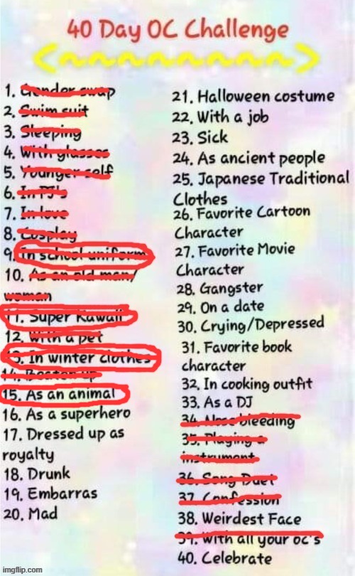 todays oc challenge | made w/ Imgflip meme maker