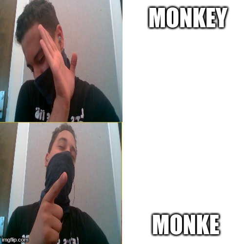 MONKEY; MONKE | image tagged in 7 grand memer 64 hotline bling | made w/ Imgflip meme maker