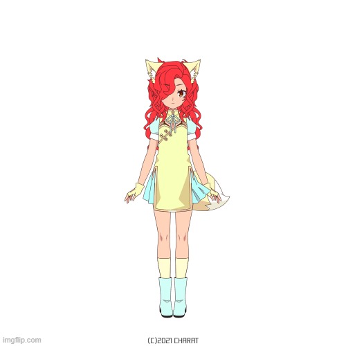 todays oc challenge | image tagged in original,character,challenge,cute,fox,girl | made w/ Imgflip meme maker