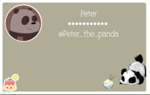 Peter_the_panda announcment template Blank Meme Template
