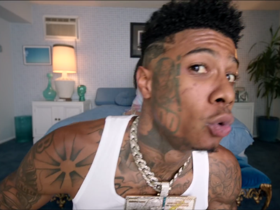 High Quality Blueface baby oooh Blank Meme Template