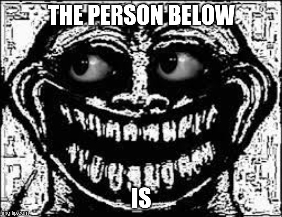 THE PERSON BELOW; IS | made w/ Imgflip meme maker